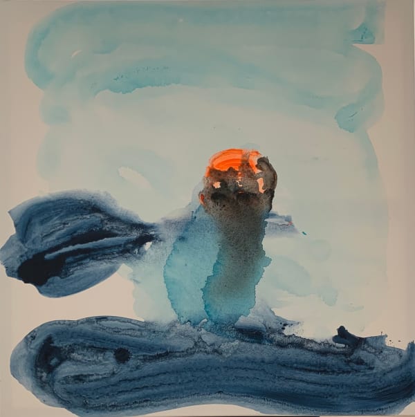 Omar Mahfoudi painting. Moroccan Artist. Contemporary art. Acrylic and ink on paper and canvas. Figurative. Abstraction. Cinematic paintings. Dreamy. Bold colours. Ink on paper.