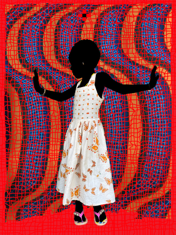 Saidou Dicko, The butterfly T vagues red, 2020