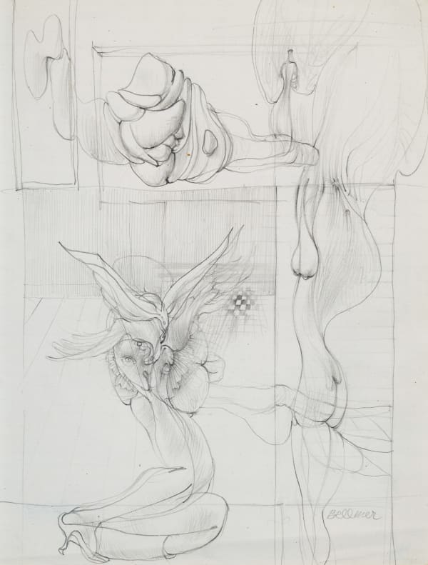 Hans Bellmer Composition Drawing