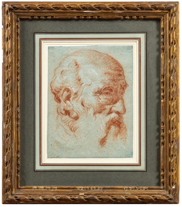 Giovanni Battista Tiepolo - Study of the Head of Giulio Contarini, seen from the left, after the bust by Alessandro Vittoria
