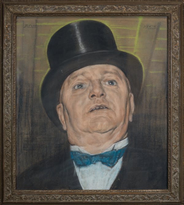Austin Osman Spare, Man from the Meat Market with Bowtie and Top Hat, 1953