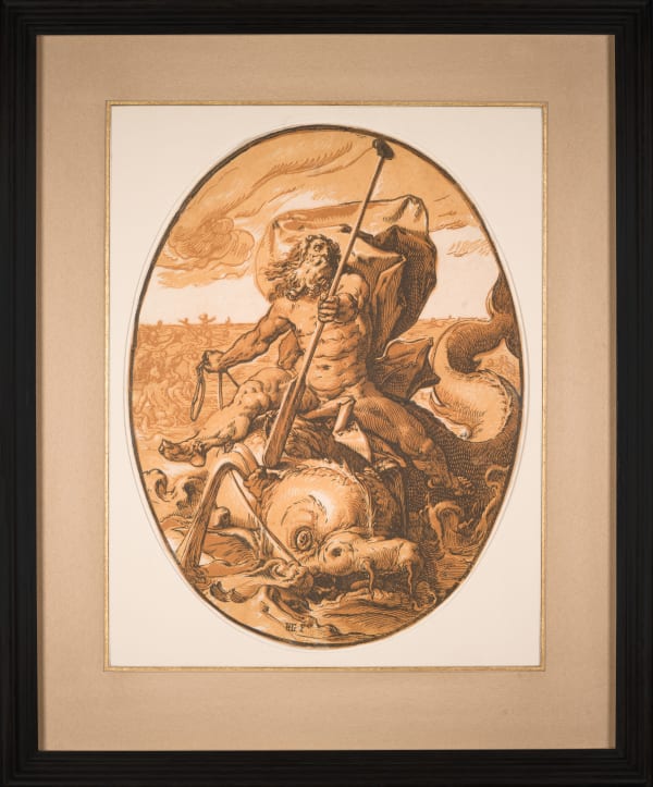 Hendrick Goltzius, Oceanus (Neptune), circa 1588/90