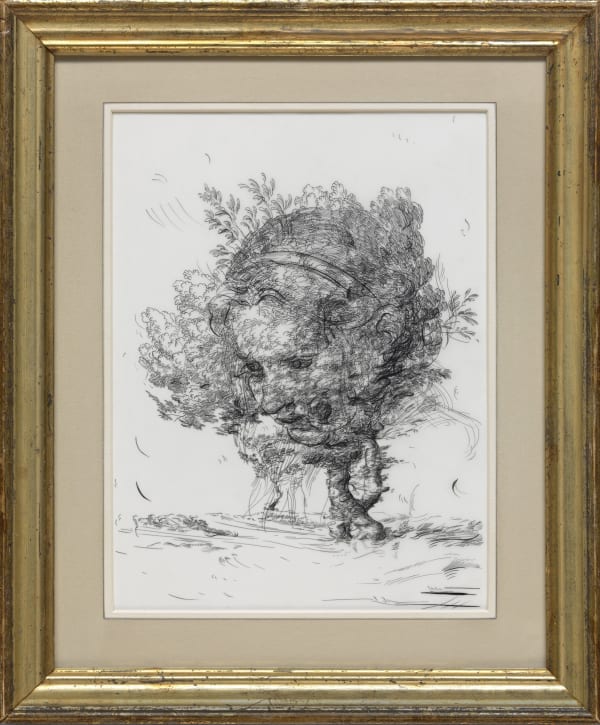 Glenn Brown, Drawing 6 (after Del Sarto/Grimaldi), 2017