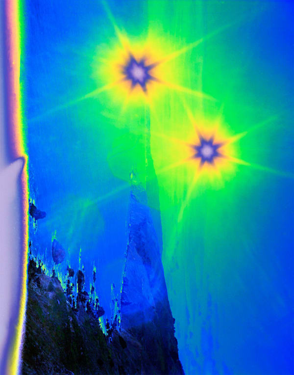 Jason Engelund, Sunscapes, Icarus Survives, Blues and Greens and Yellow Stars, 2020