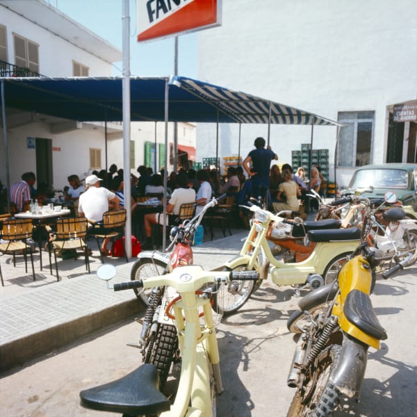 Walter Rudolph, Motorcycles in Formentera, Balearic Islands, Spain, 1976