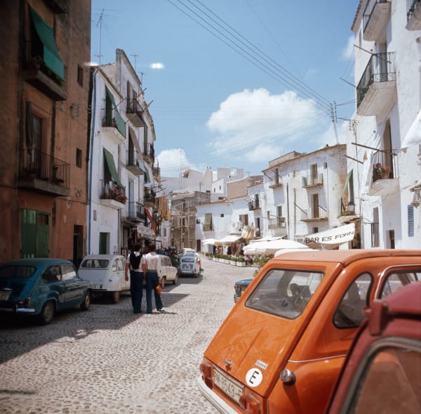 Walter Rudolph, Parked Cars in Plaça de Vila, Ibiza, Spain, 1976