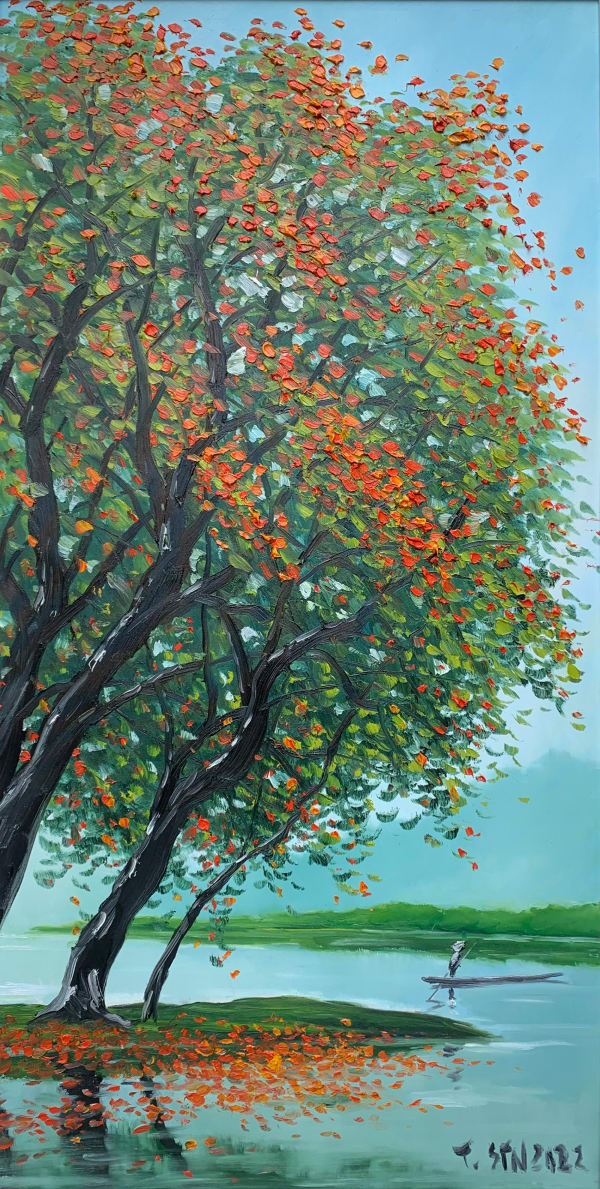 Le Thanh Son, Red Flowers, 2022