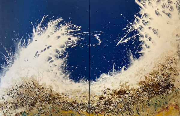 Alberto Letamendi, Kantauri Itsasoa VII- Cantabrian Sea Diptych, SOLD