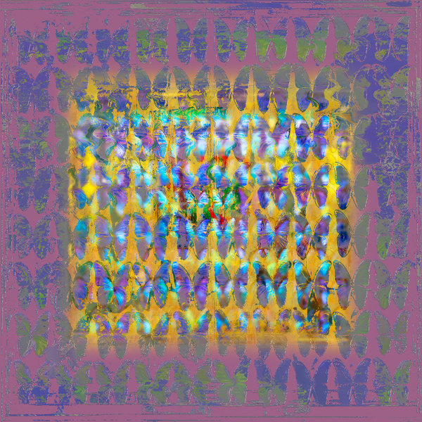 Jens-Christian Wittig, Fluttering Lights Gold-Pink, 2021
