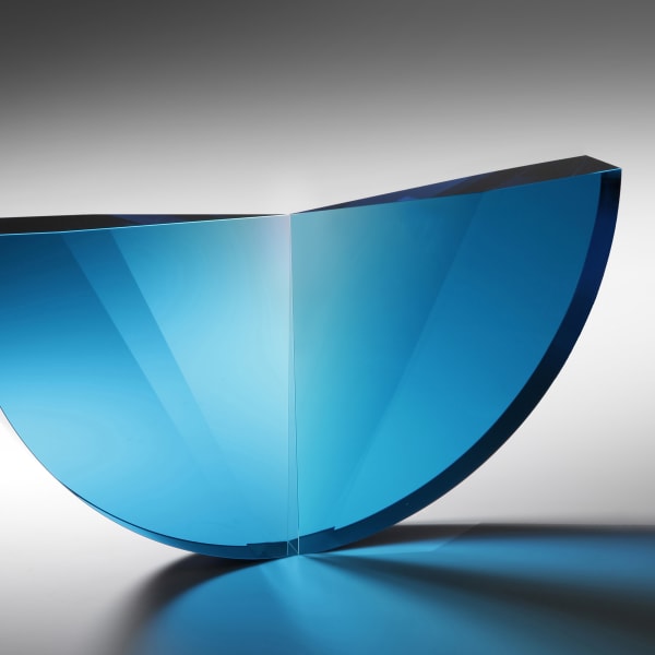 Tomas Brzon, Turquoise Tapered Semicircle, 2018