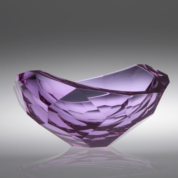 Tomas Brzon, Purple Cut Bowl, SOLD