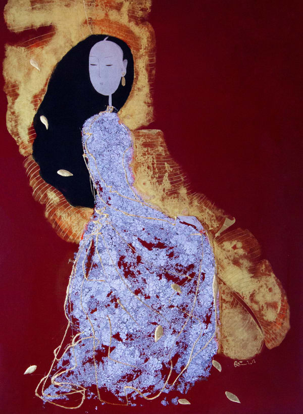 Dinh Quan, Lady in Banana Garden, 2019, SOLD