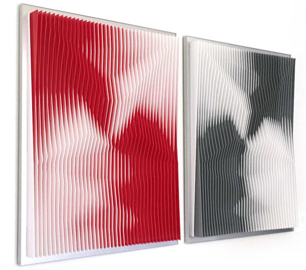 Jose Margulis, Juxtapose Red & Grey, 2017