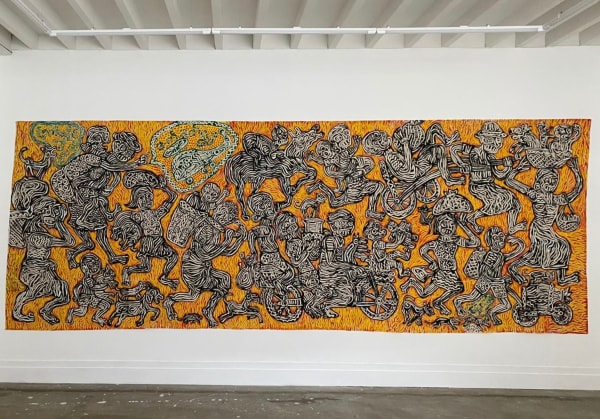 Htein Lin, Fiery Hell (Barn Burning), 2025