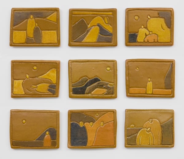 Molly Burrows, The Story of Comfortable Characters (Yellow), 2025