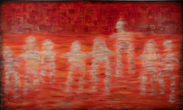 Nujoom Alghanem, Between Two Shores, 2022-23