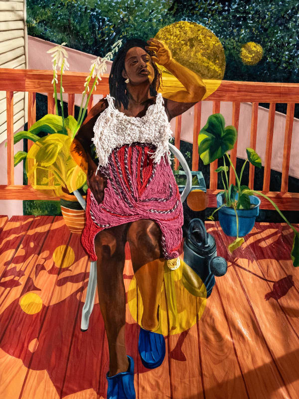 Cecilia Lamptey-Botchway, The Deck: Site of Relaxation, 2024
