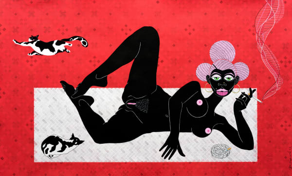 Filipe Branquinho, Women on a Mat, 2022