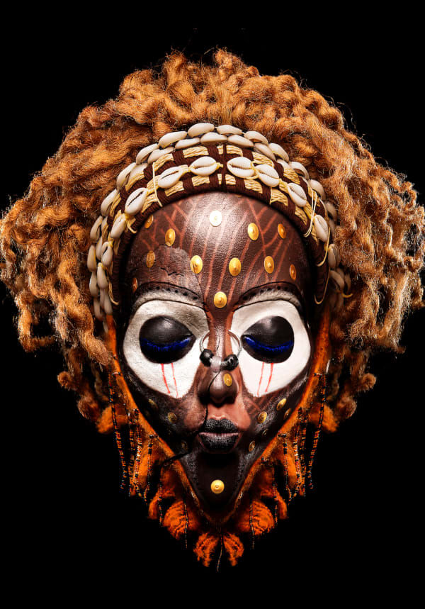 Teddy Mitchener, Chokwe mask (Series Disappearing Africa), 2025