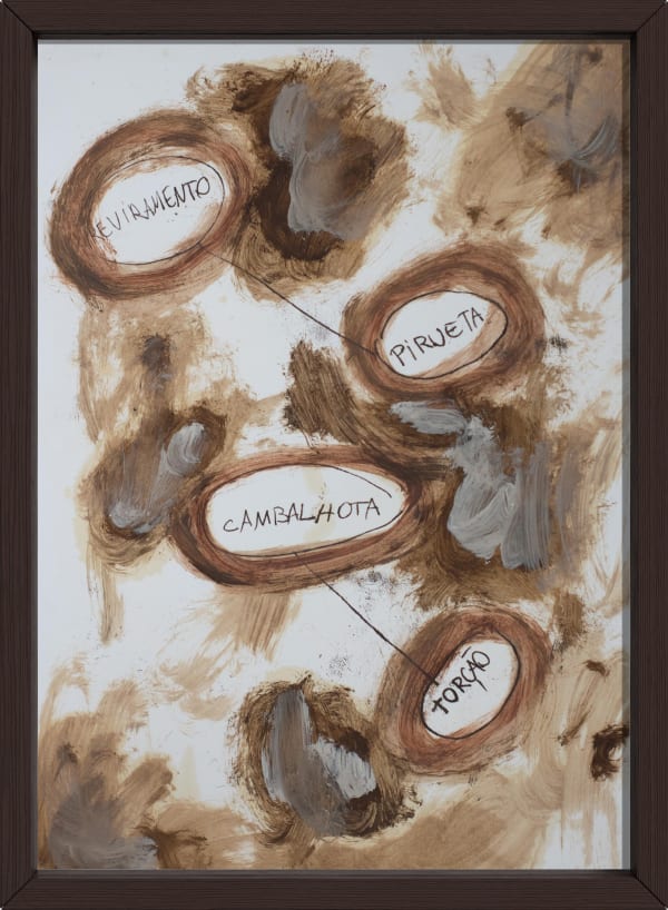 Ana Raylander Saber - Série Trabalhos escolares, 2018/2024 Monotipia e tinta óleo sobre papel 42 x 29 cm (sem moldura)