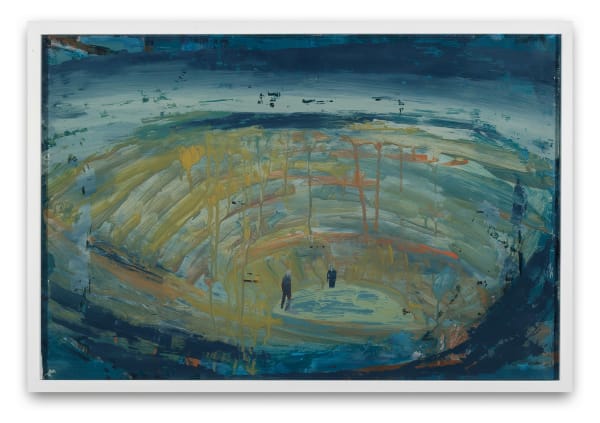 Tatiana Blass Stage-hole #1, 2025 Synthetic enamel on glass 40 x 60 cm