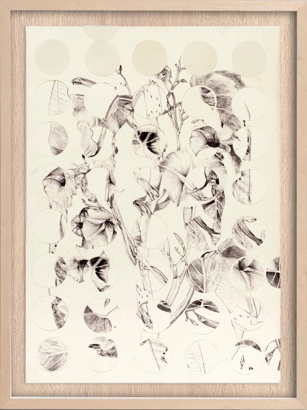 Liliane Dardot e Marcelo Silveira na Flor do mato, 1985/2025 recorte e sobreposição de litografias 67 x 48 cm (sem moldura) 79 x 60 cm (com moldura)