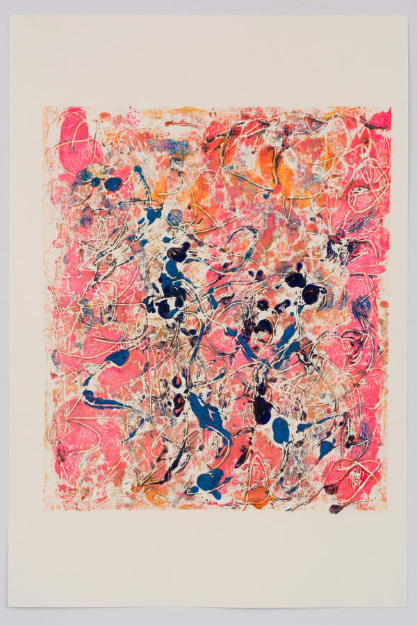Rebecca Meanley, Untitled (pink-blue-dark blue), 2022
