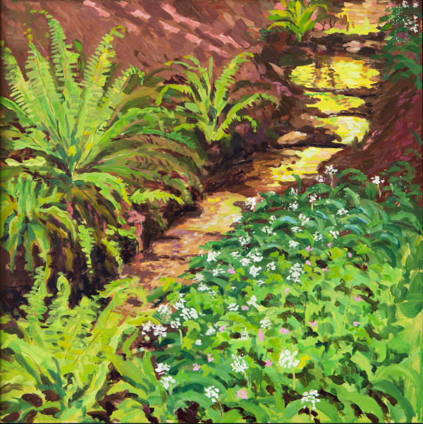 Angie Spencer, Golden Stream, Rococo Garden, 2024