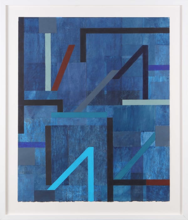 2023_paint, ink, graphite on paper_Midnight Series V_75 x 57cm