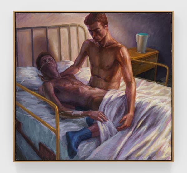 Hugh Steers Hospital Bed, 1993 Oil on canvas 61 2/8 x 65 1/8 in 155.7 x 165.35 cm