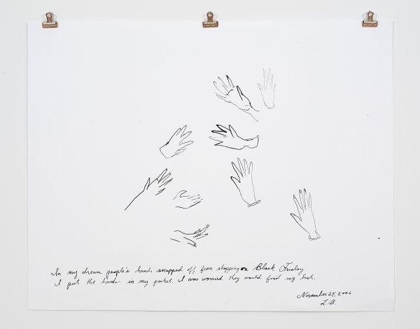 Karen Finley Laura Bush Dream Quartet-3, 2006 Ink on paper 19 x 24 in 48.26 x 60.96 cm