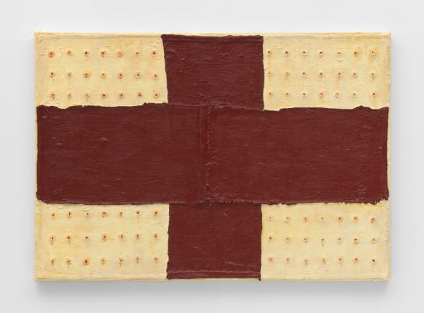 Harmony Hammond, Small Brown Cross, 2020