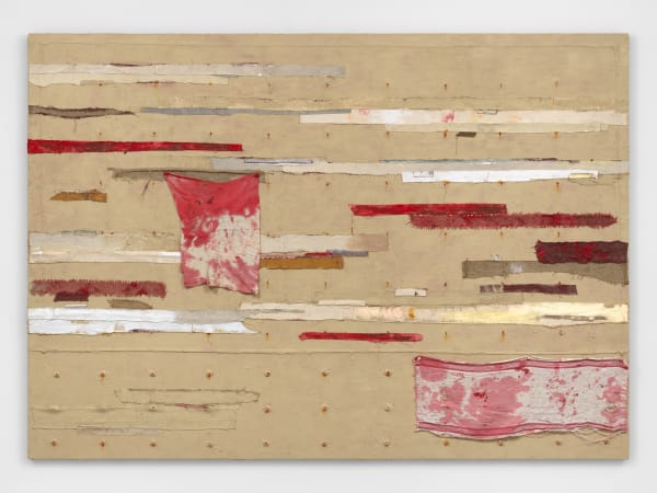 Harmony Hammond, Bandaged Grid #9, 2020