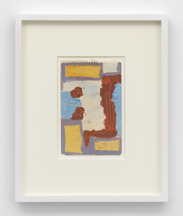 Betty Parsons Untitled, 1953 Gouache on paper 7 15/16 x 5 in (20.2 x 12.7 cm) 15 1/2 x 12 5/8 x 1 5/8 in framed (39.2 x 31.9 x 4.1 cm framed)