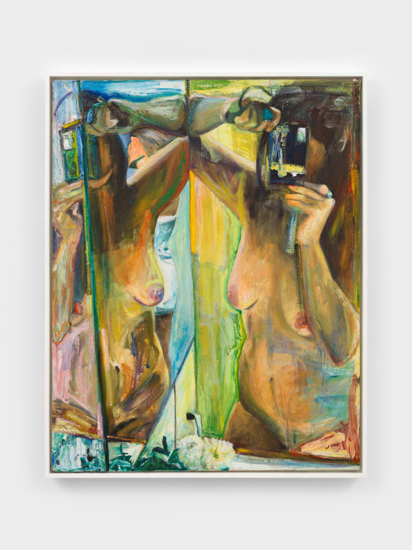 Joan Semmel Double Exposure, 1988 Oil on canvas 48 1/8 x 38 1/8 in (122.2 x 96.8 cm) 49 5/8 x 39 3/4 x 2 1/4 in framed (126 x 101 x 5.7 cm framed)