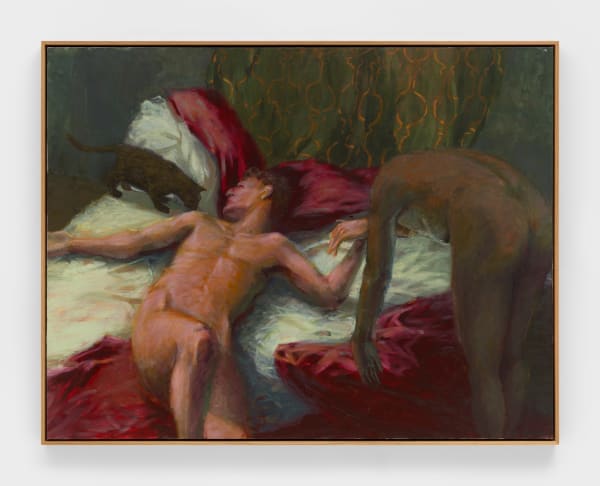 Hugh Steers Dropping In, 1987 Oil on canvas 56 x 72 in (142.24 x 182.88 cm) 57 1/4 x 74 x 2 in framed (145.4 x 188 x 5.1 cm framed)