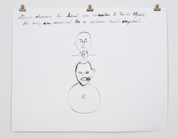Karen Finley Laura Bush Dream Quartet-4, 2006 Ink on paper 19 x 42 in 48.26 x 106.68 cm