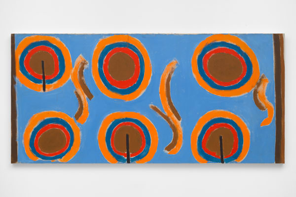 Betty Parsons Circles, 1967 Acrylic on canvas 44 1/8 x 93 in (112.39 x 236.22 cm)
