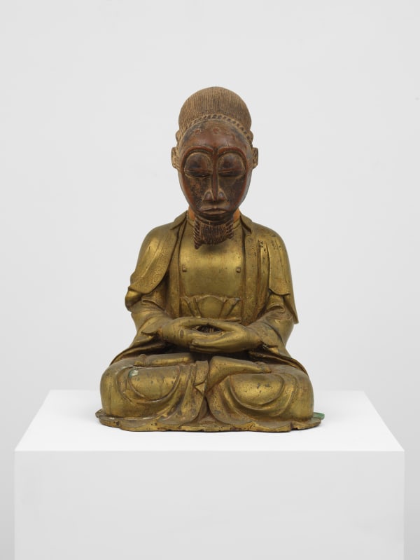 David Hammons Untitled, n.d. African mask, buddha statue 20 1/2 x 15 x 11 in (52.1 x 38.1 x 27.9 cm)