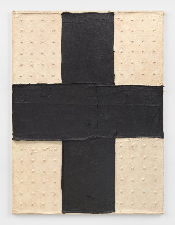 Harmony Hammond, Black Cross #1, 2019-2020