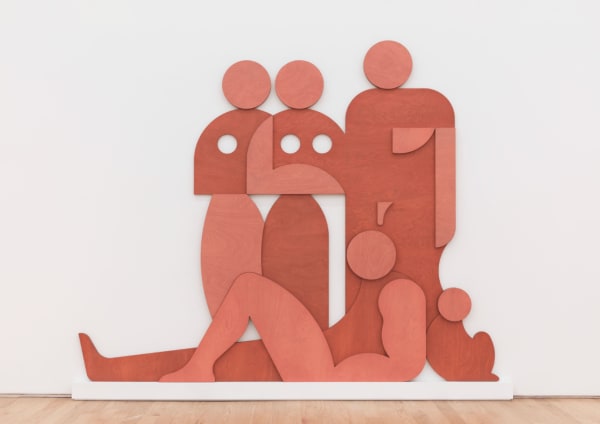 Ruby Sky Stiler Rose Bathers, 2021 Polyurethane on Baltic birch plywood 78 x 95 x 3 in (198.1 x 241.3 x 7.6 cm)