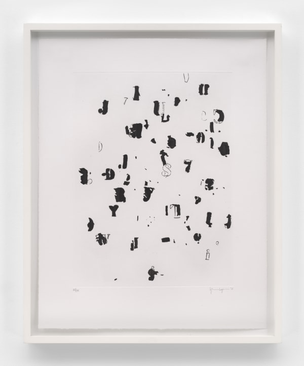 Glenn Ligon Notes on the Prelude, 2012 Aquatint with drypoint 21 1/2 x 17 in (54.6 x 43.2 cm) 23 1/2 x 19 x 1 5/8 in framed (59.7 x 48.3 x 4.1 cm framed)
