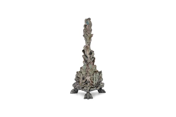 Bella Hunt & DDC, Knight reliquary (chandelier-reliquaire), 2021
