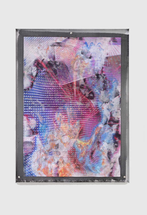 Estrid Lutz, - space fragments combustions- metallic bodies - , 2021