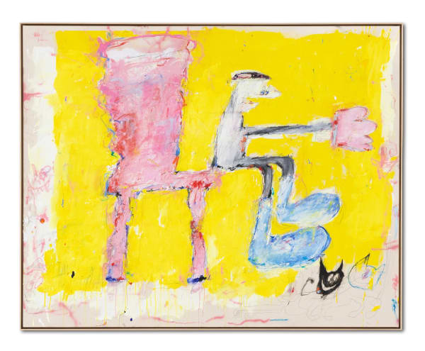 Marria Pratts, Self-portrait with my cat and his imaginary friends, 2023