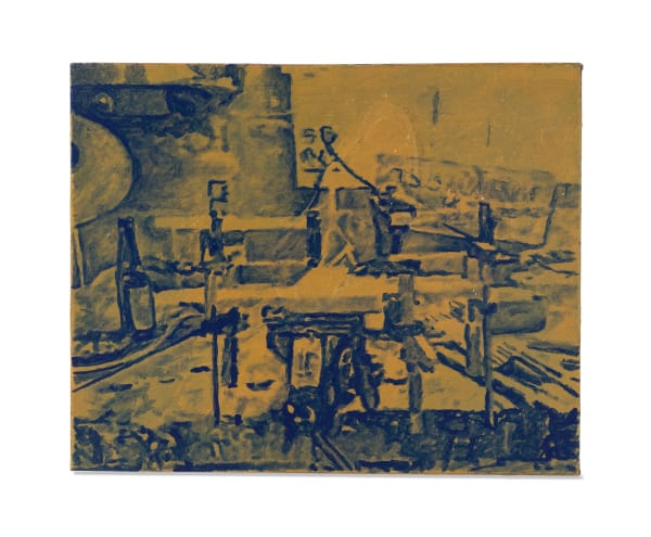 Erik Chiafele, Gold and Blue, 2022