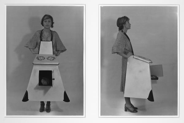 Birgit Jürgenssen, Housewives' Kitchen Apron, 1975