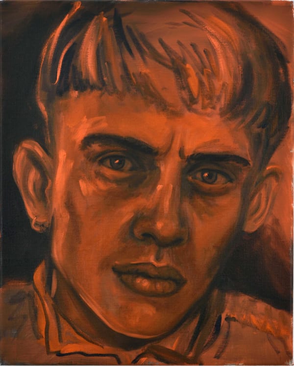 Chloe Wise, Oliver after touching sheep, 2019