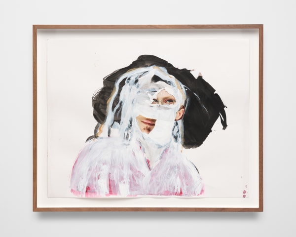 Lynn Hershman Leeson Paranoia, 2021 Pen and acrylic paint on paper 22 1/4 x 27 1/4 in 56.5 x 69.2 cm