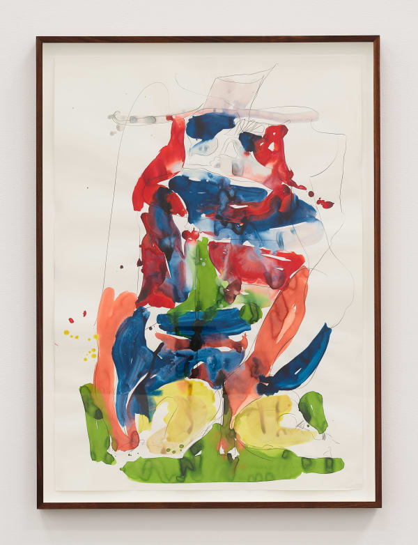 LIAM EVERETT UNTITLED (ANNULAR PAD), 2020 Signed and dated on verso Ink, salt, graphite and charcoal on Canson paper Paper: 33 1/8 x 23 3/8” Framed: 35 3/4" x 26"